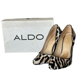 Aldo Frited Cheetah Print Heels